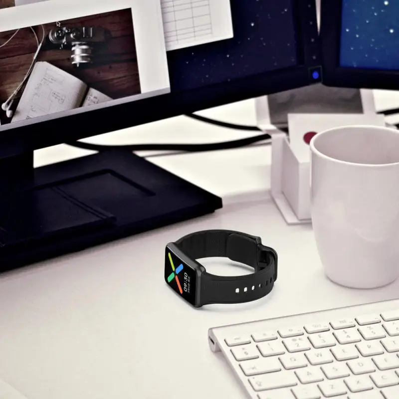 1-6 шт. Новый браслет силиконовый ремешок для часов oppo watch бесплатная замена ремешка для смарт-часов браслет ремень