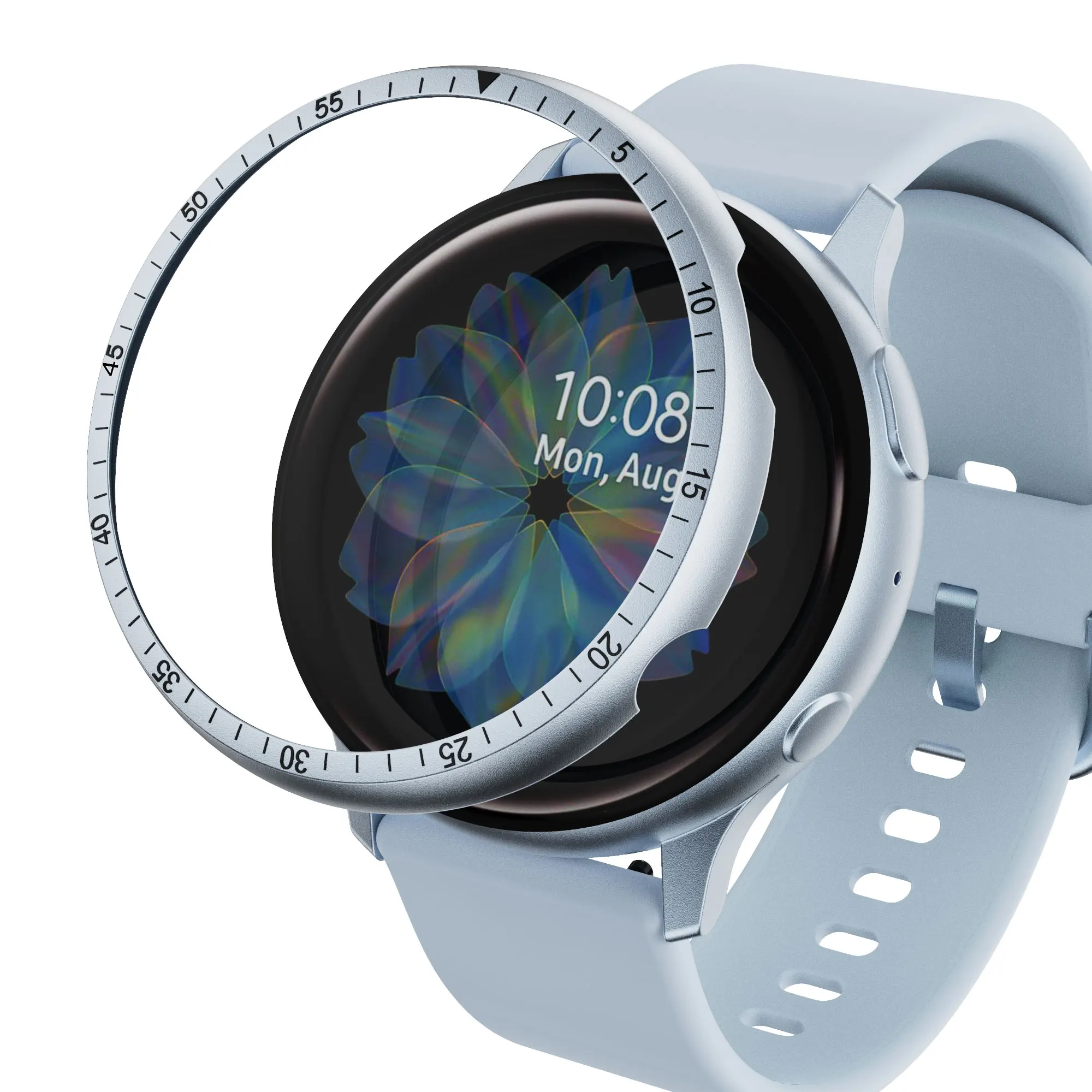 Безель со шкалой для Samsung Galaxy Watch Active 2 40 мм/44 мм Защитная крышка спортивного металлического бампера Аксессуары