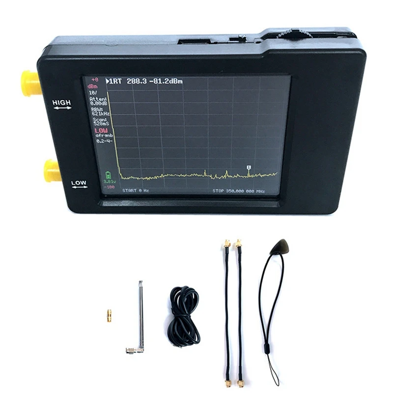 2,8-Дюймовый Портативный Анализатор Спектра 100 кГц-960 МГц С Сенсорным сопротивлением 320X240 Многофункциональный Анализатор, Простой в использовании