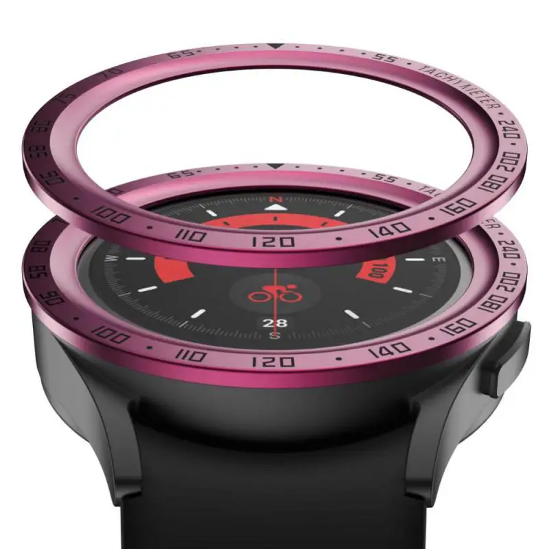 Металлический ободок с кольцом, чехол для Samsung Galaxy Watch 5 Pro, 40 мм/44 мм, чехол для умных часов, спортивный клейкий чехол, бамперное кольцо