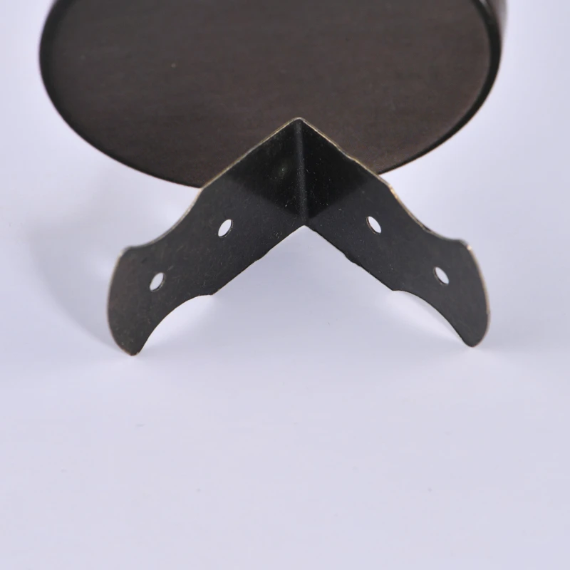 антикварная угловая железная шкатулка для ювелирных изделий материал черный 90-градусный прямой Угловой железный опорный крепеж ламинатный опорный аппаратный разъем