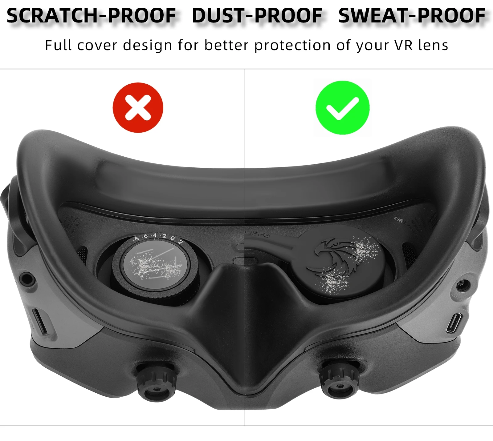 Подходит для DJI Avata защита объектива для DJI Goggles2 пылезащитный чехол силиконовый чехол