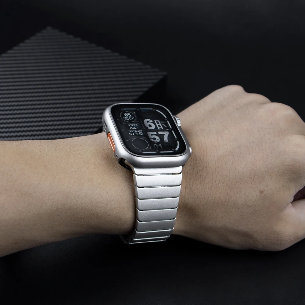 Ремешок из нержавеющей Стали + Чехол Для Apple Watch Band Upgrade Ultra 49 мм 7 8 45 мм 41 мм Браслет-Бабочка iWatch 6 SE 5 44 мм 40 мм