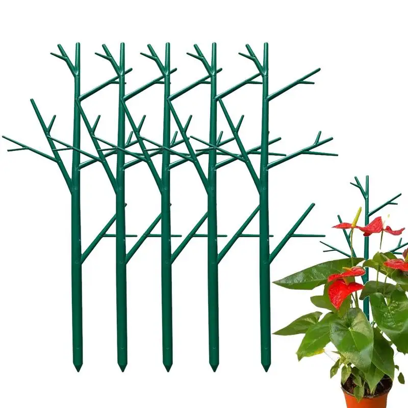 Шпалера для комнатных растений 5 штук Шпалера в форме дерева для вьющихся растений, Опорные колья для комнатных растений, Маленькая Шпалера для комнатных горшков