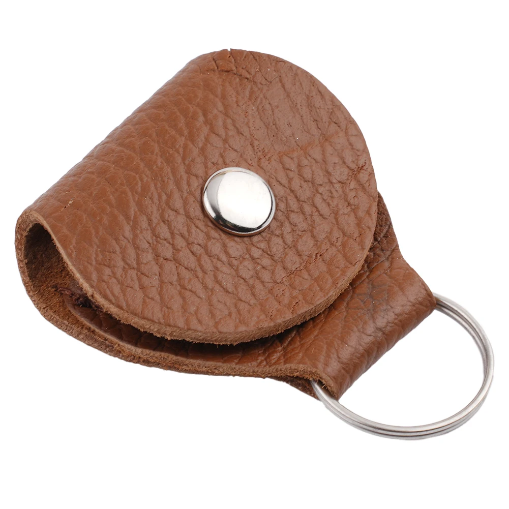 Кожаный чехол для медиаторов, сумка для медиаторов, прочный Грязеустойчивый Модный удобный брелок для ключей разного цвета, аксессуары для ключей