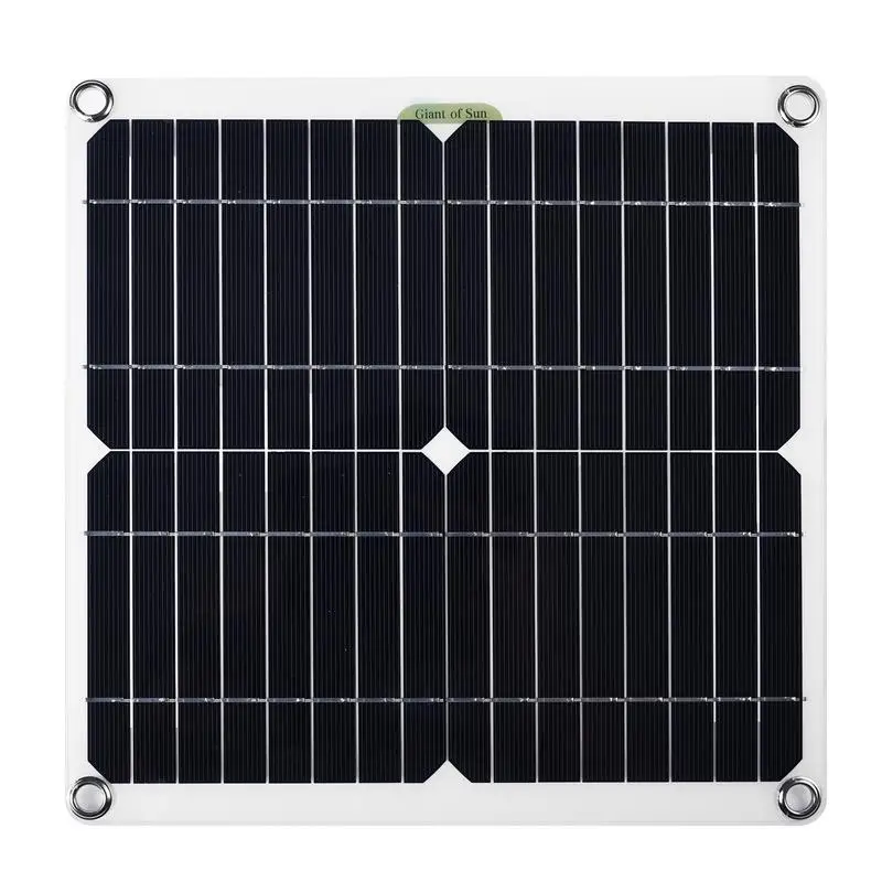 Солнечные панели для дома на колесах 80 Вт Монокристаллический блок солнечной энергии Высокопроизводительное зарядное устройство для солнечных батарей Портативное солнечное USB-зарядное устройство
