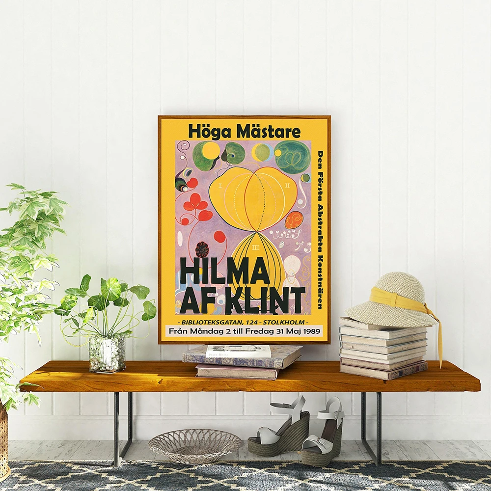 Hilma Af Klint Печать на холсте Современный абстрактный музейный выставочный плакат Картина в стиле модерн Украшение стен Домашний декор