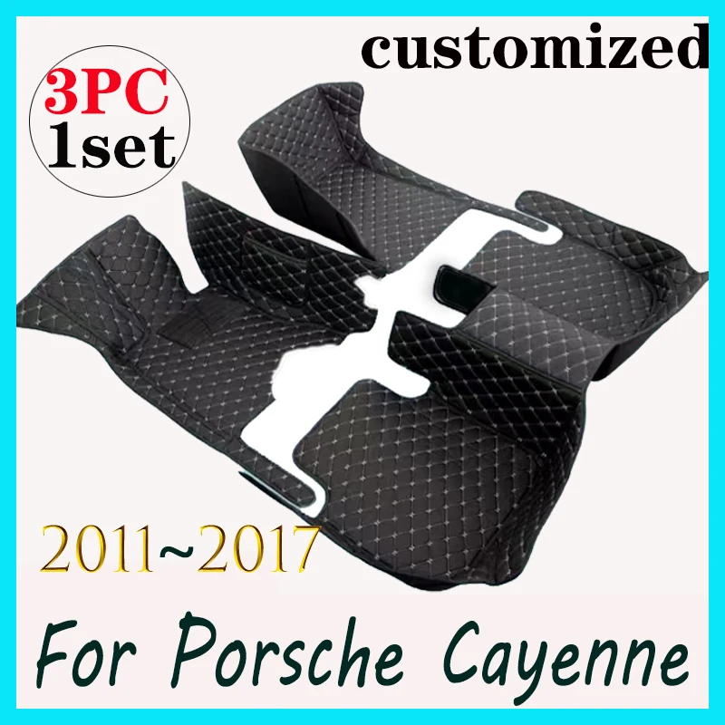 Автомобильные коврики для Porsche Cayenne 2011 2012 2013 2014 2015 2016 2017 Пользовательские автоматические Накладки для ног аксессуары для интерьера автомобиля