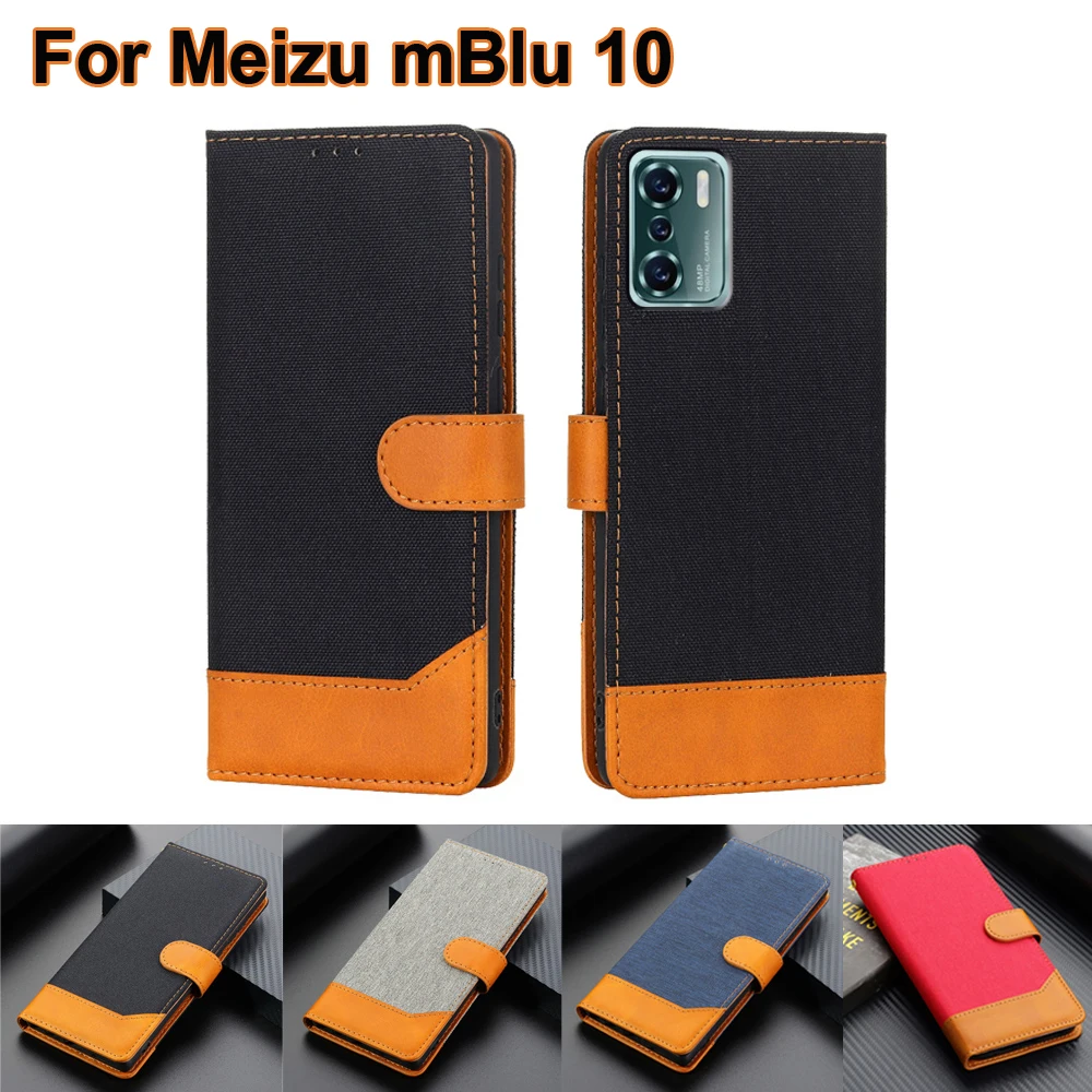 Деловой кожаный чехол Для Meizu mMblu 10 чехол Магнитная подставка Для телефона Meizu Meilan 10 Blue Charm 10 M2110 6,52 