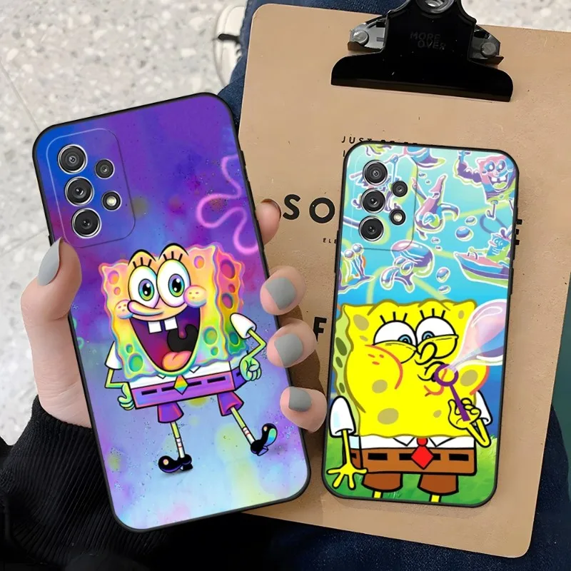 S-SpongeBobS Чехол Для телефона Samsung Note 20 10 9 8 Pro Plus Ultra M40 M54 M20 M31 M14 F14 F54 J7 J6 Prime Силиконовая Задняя Крышка