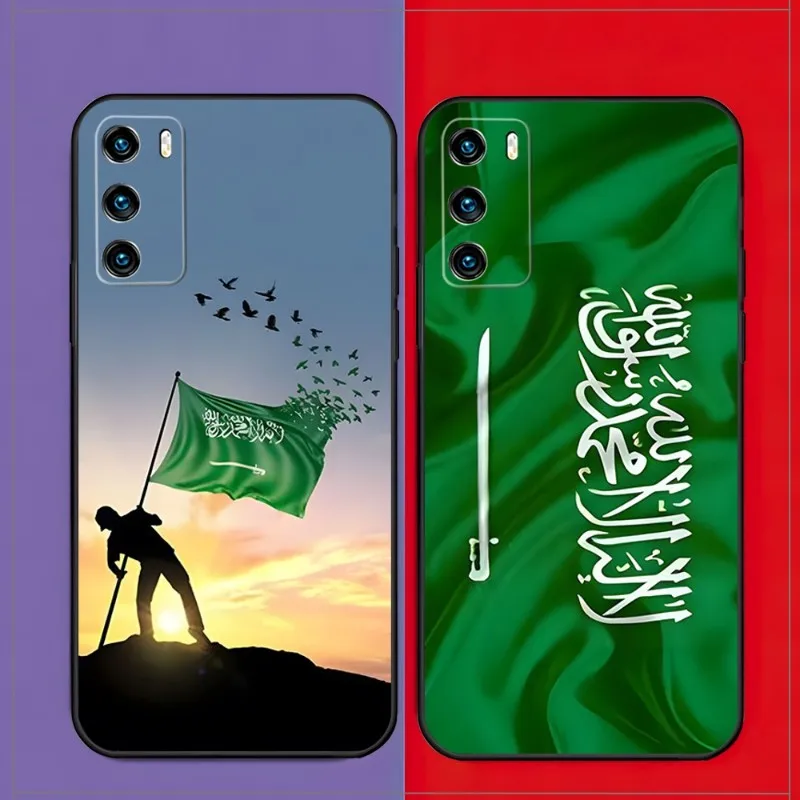 Чехол Для Телефона с Флагом Саудовской Аравии Для Huawei Mate 40 30 20 10 9 8 Pro S 20X 5G 40E Plus Pro Nova 7i 7 Pro SE В виде Ракушки