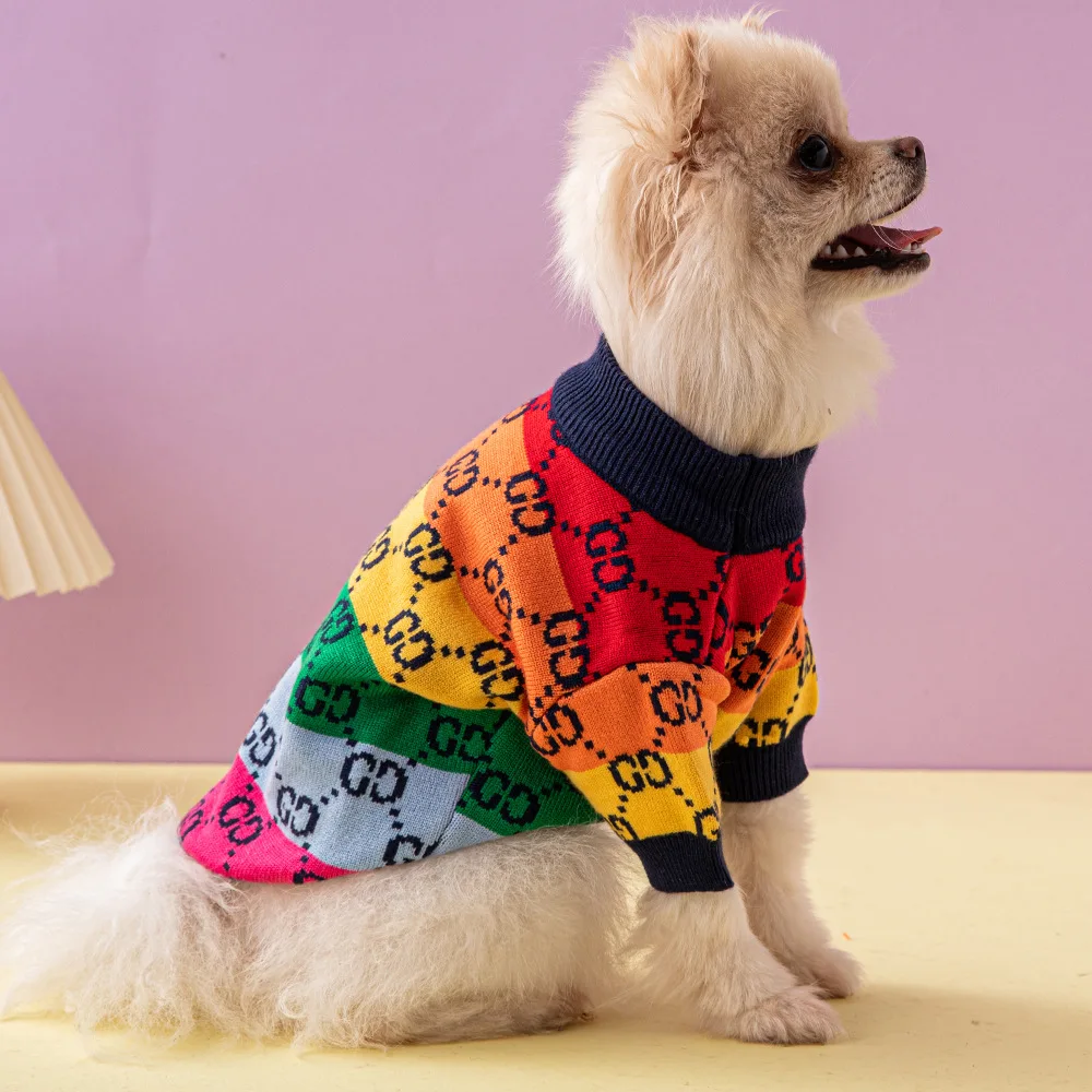 Милый осенне-зимний свитер для домашних животных, Универсальный свитер для собак, кошек, Одежда для домашних щенков, Аксессуары, Принадлежности, Рождество