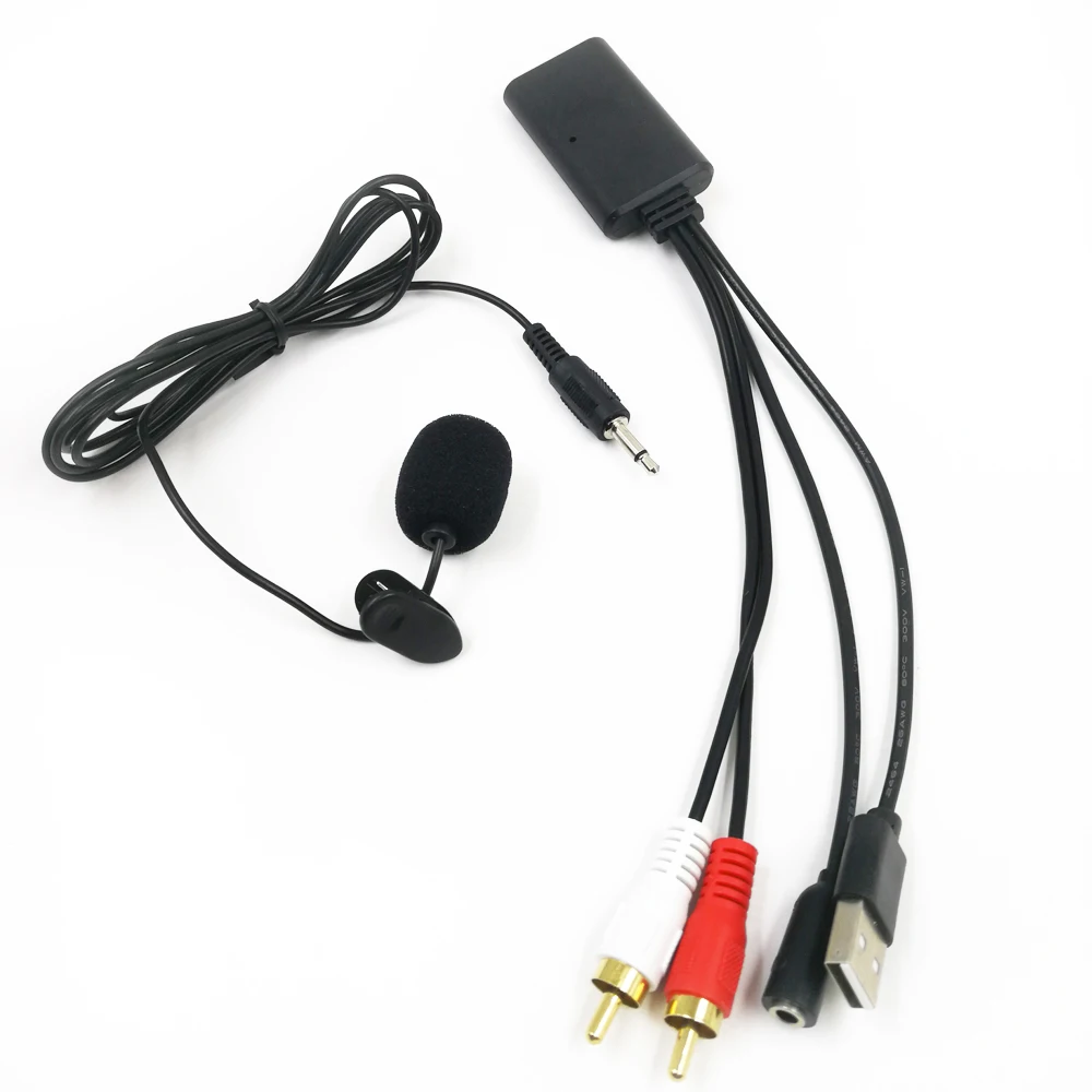 Biurlink Универсальный автомобильный Bluetooth Модуль микрофона Адаптер Громкой связи Телефонный звонок Проводка для Toyota Honda Nissan RCA Порт радио