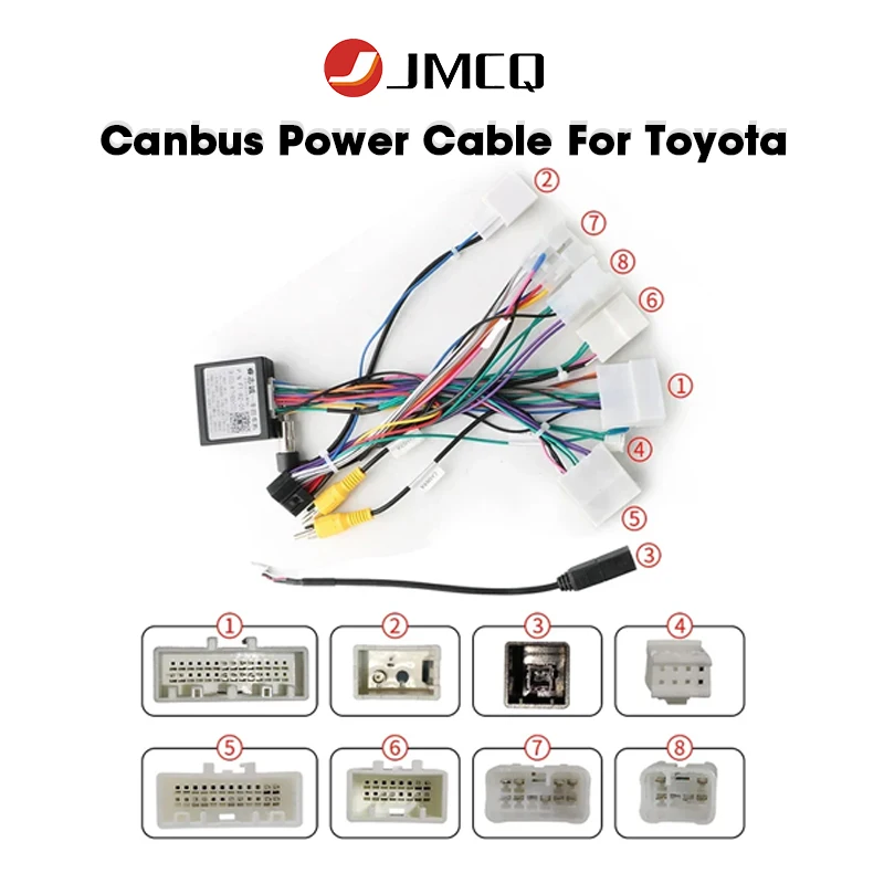 Для Toyota Corolla/Camry/RAV4 С Canbus Для Toyota High wiring 16-контактный Жгут Проводов Android Адаптер Кабеля Питания