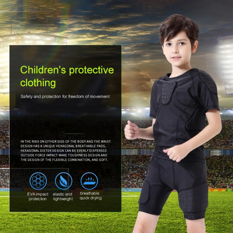 Детская спортивная одежда для футбола, баскетбола, катания на роликовых коньках, балансировочная машина, защитное снаряжение от падения