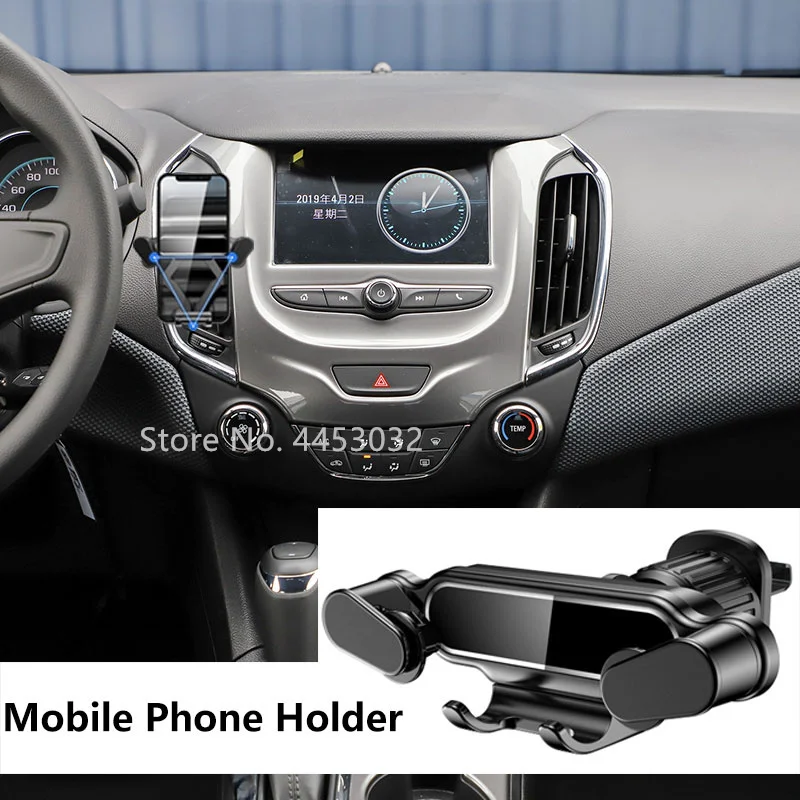 Гравитационный Автомобильный Держатель Телефона Для Chevrolet Cruze Spark Camaro Bolt Malibu Air Vent Clip Mount Подставка Для Мобильного Телефона Аксессуары