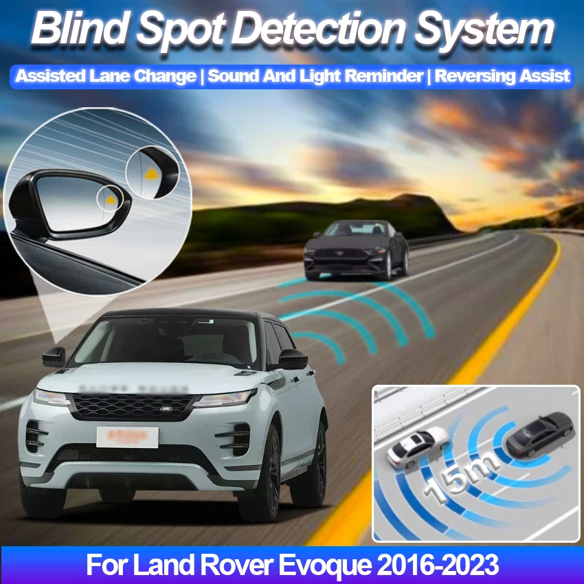 Система Обнаружения Радаром Зеркала Слепой зоны Автомобиля для Land Rover Evoque 2016-2023 BSA BSM BSD Ассистент Мониторинга Вождения