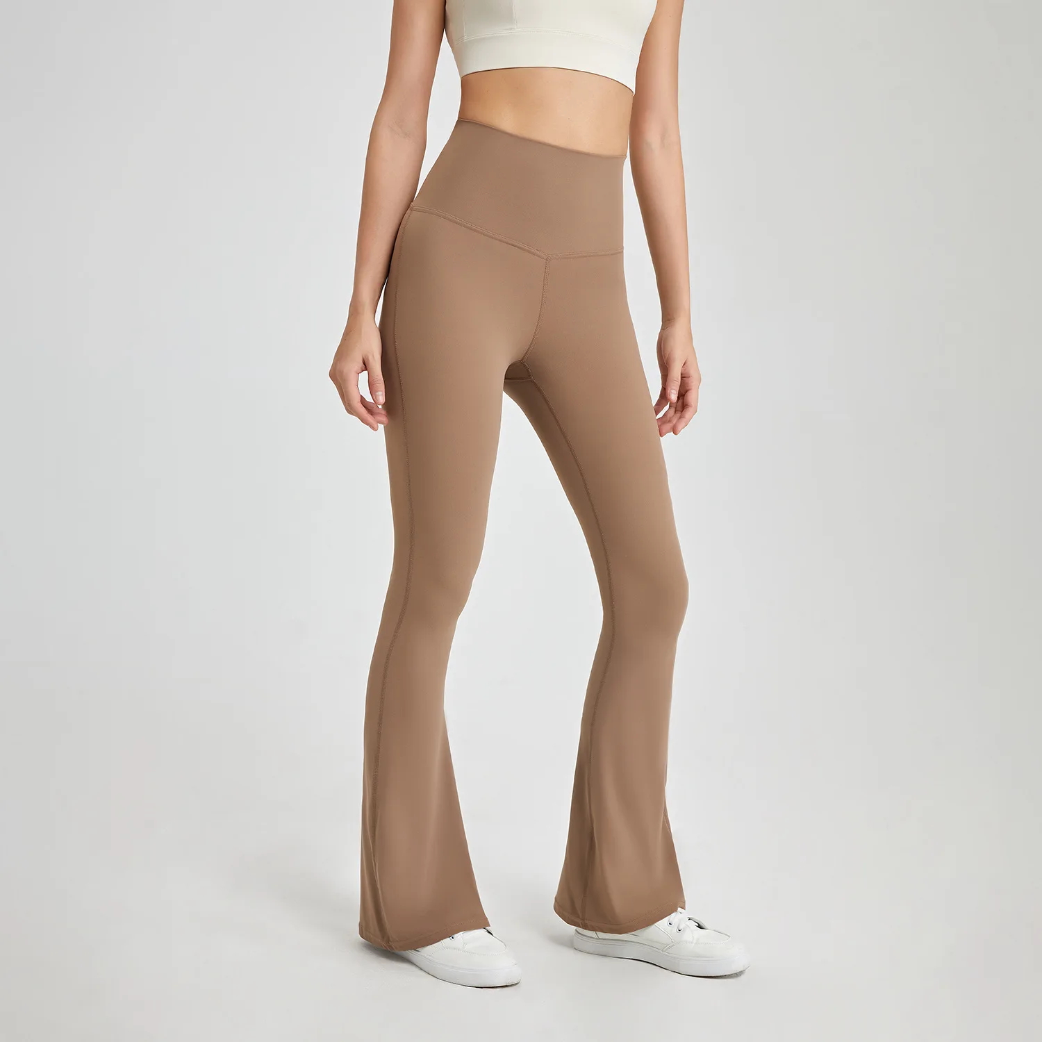 Женские широкие брюки, леггинсы для йоги, колготки с высокой талией, расклешенные для отдыха, танцевальные тренировки, длинные расклешенные брюки-клеш