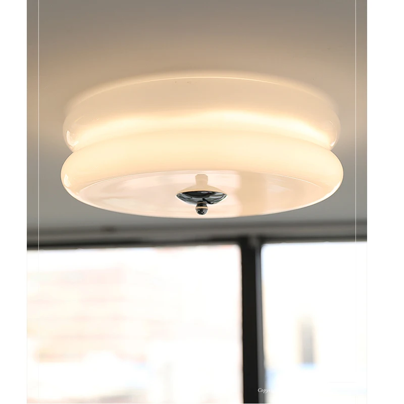 Датский дизайнер Bauhaus потолочный светильник для гостиной в средневековом кремовом стиле столовая спальня кабинет стеклянная лампа