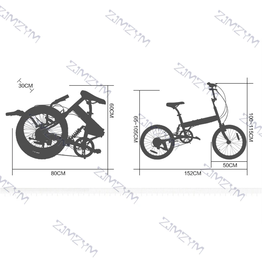 20-дюймовый складной велосипед с амортизатором и переменной скоростью Для мужчин и женщин, дорожный велосипед, студенческий Горный велосипед, рама из высокоуглеродистой стали