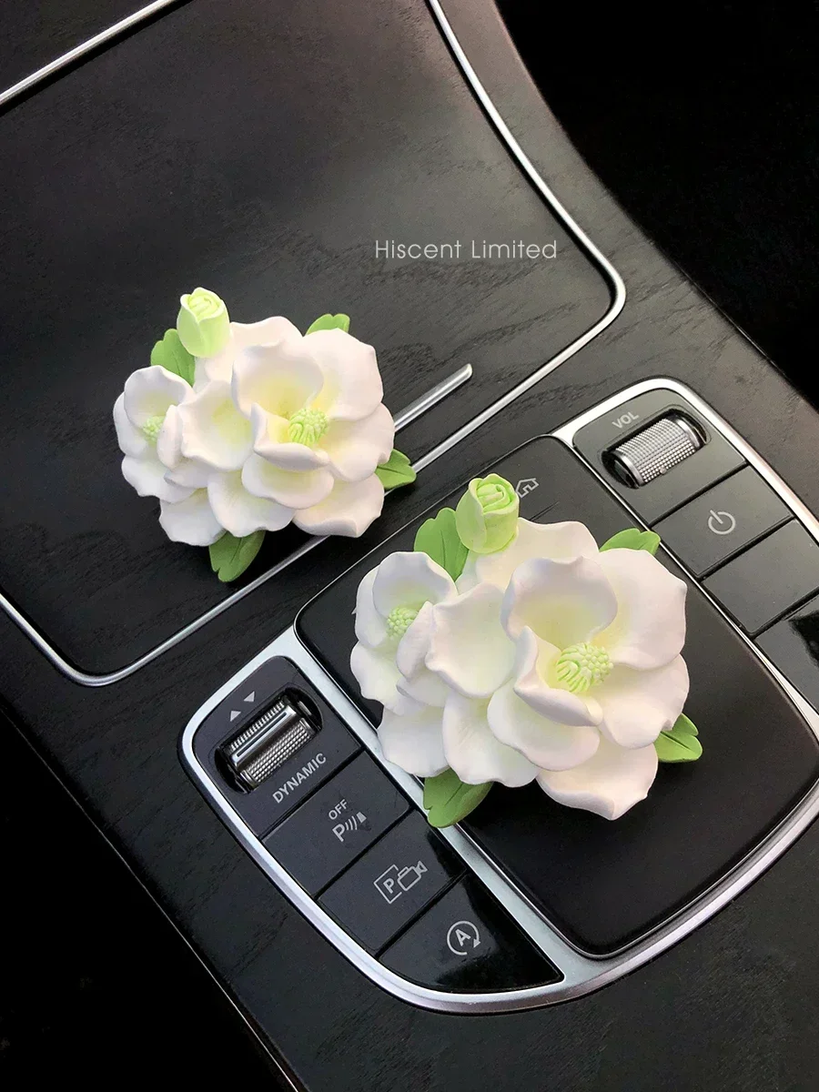 Камелия автомобильный кондиционер розетка декоративный цветок камень автомобиль ароматерапия интерьер автомобиля девушка