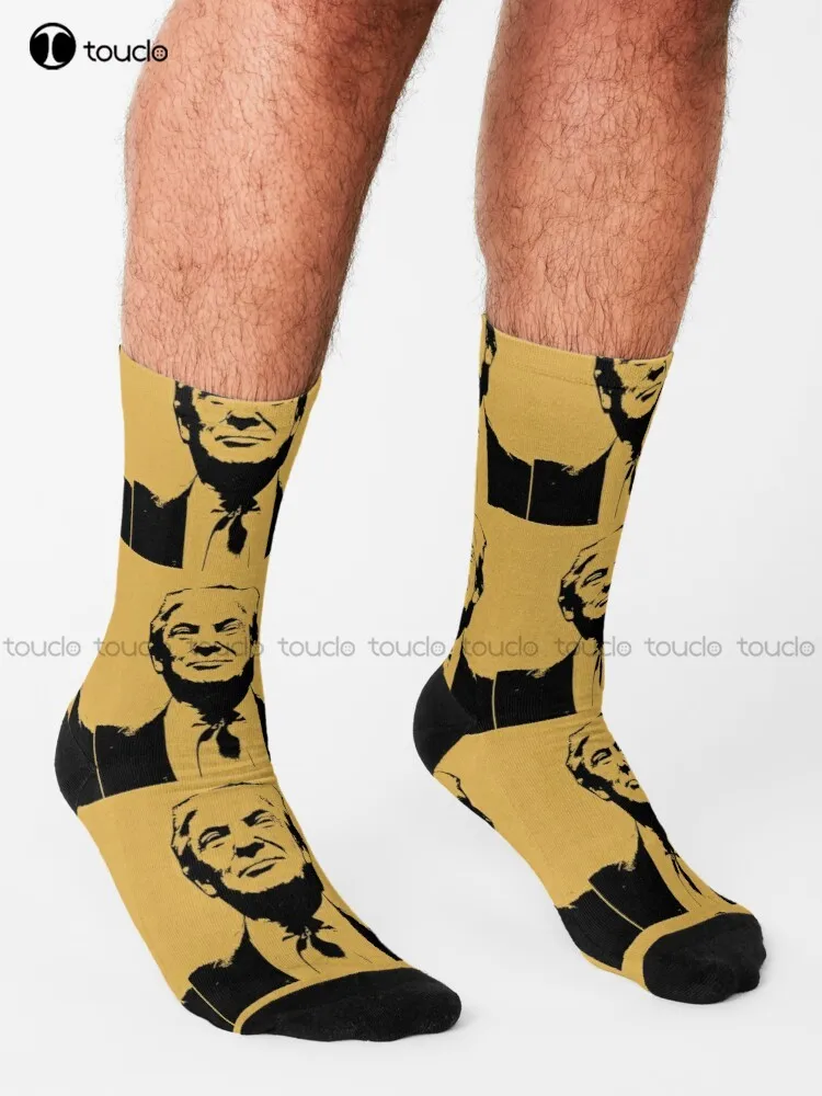 Носки Trump Make America Great Again, женские носки с цифровым принтом 360 °, высококачественные Милые Элегантные носки из милого мультфильма Каваи, милые хлопчатобумажные носки
