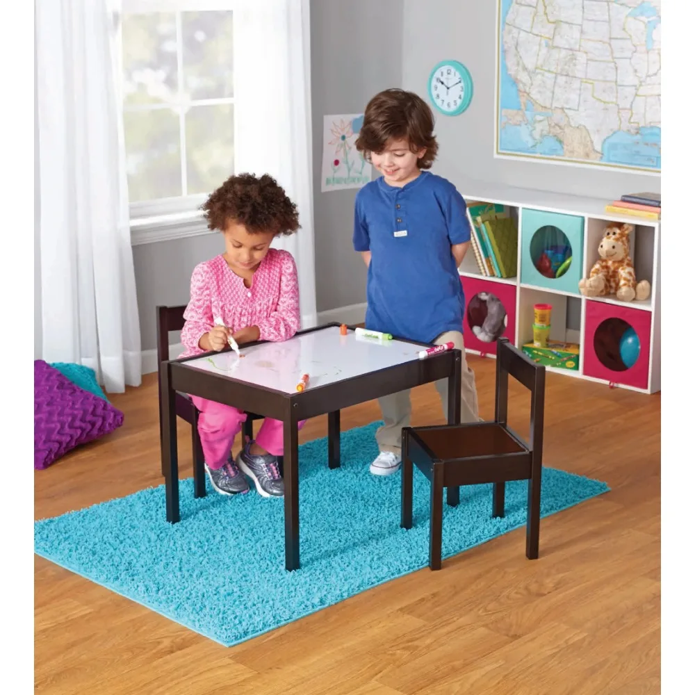 Набор детских столов и стульев из 3 предметов для Эспрессо возрастной группы от 1 до 5 лет., Набор детских столов и стульев, Учебный стол для детей