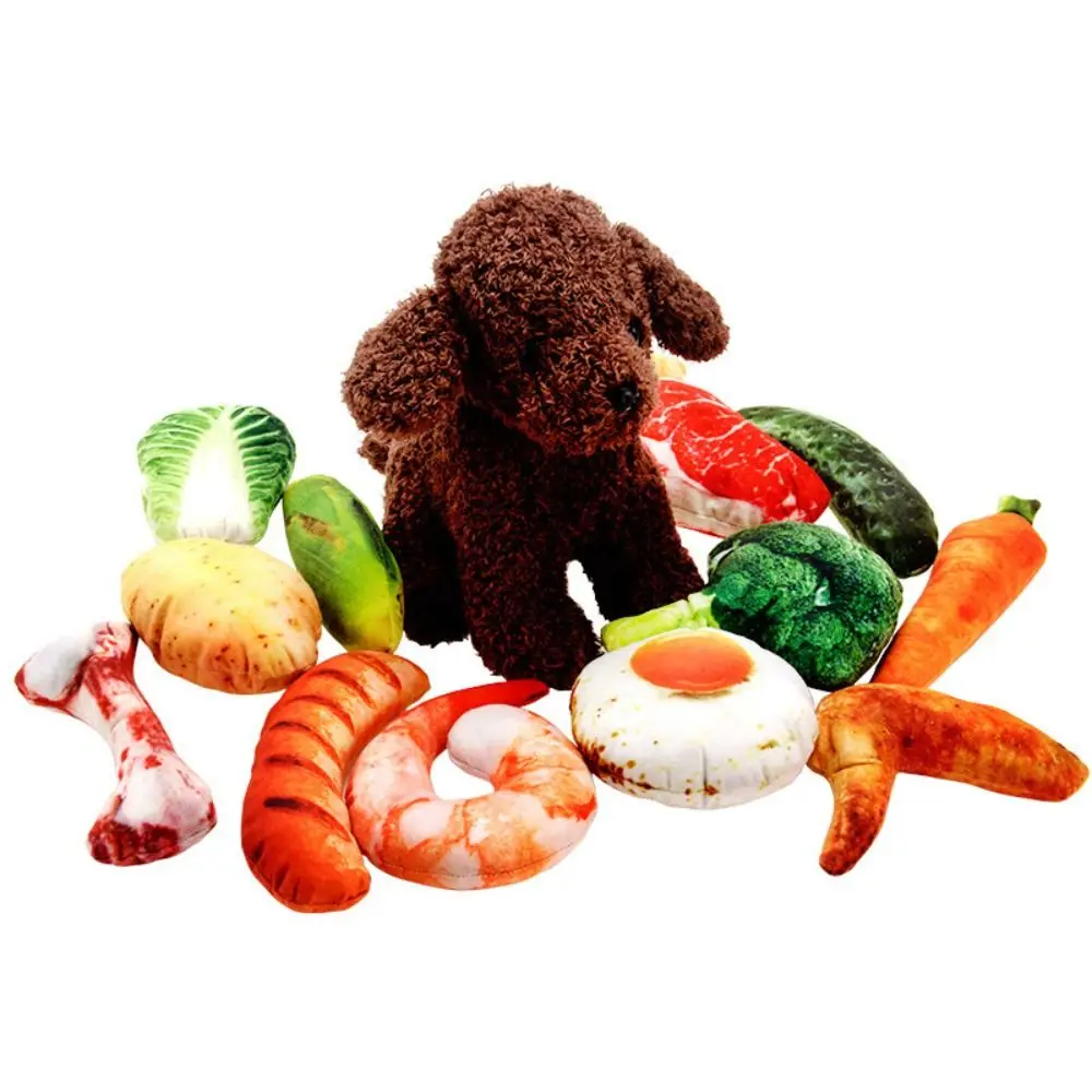 Кавайные жевательные игрушки для собак с мягким звуком, Писклявая китайская капуста, товары для домашних животных, Писклявый щенок, Привлекательные поддельные украшения для еды