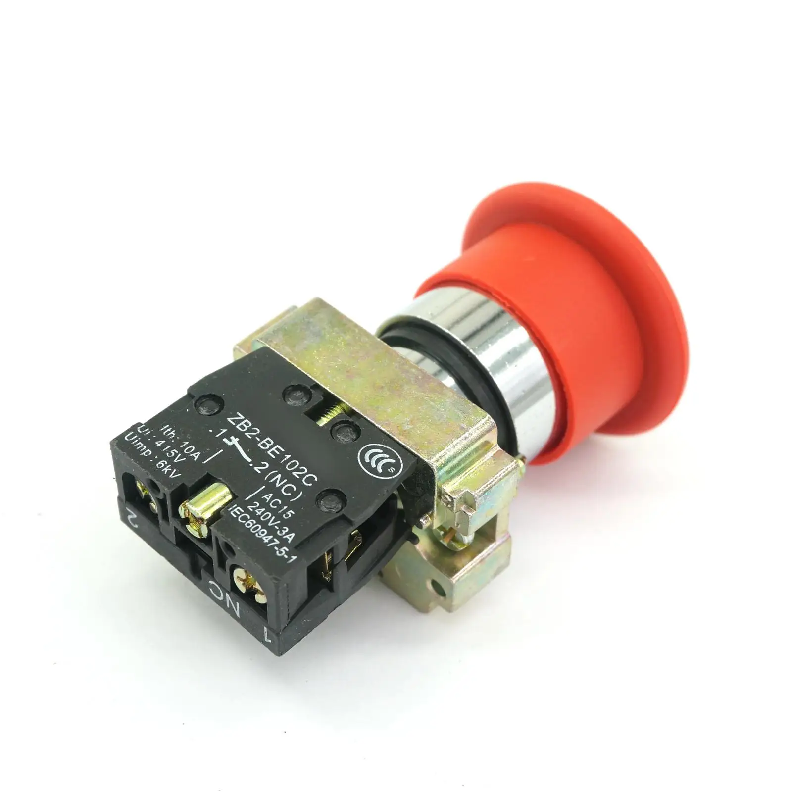 XB2BC42C 1 Без мгновенной замены красного кнопочного выключателя с грибной головкой