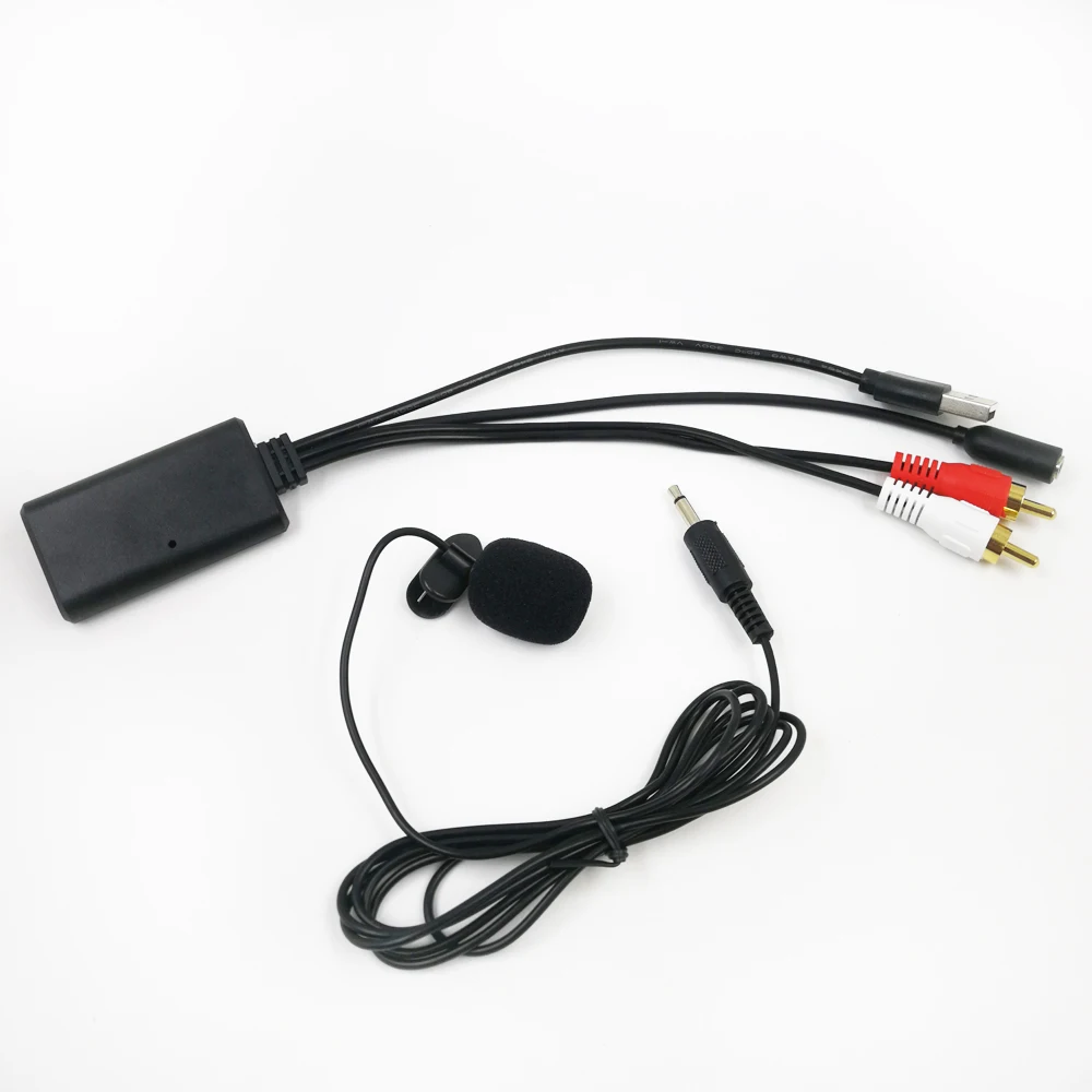 Biurlink Универсальный автомобильный Bluetooth Модуль микрофона Адаптер Громкой связи Телефонный звонок Проводка для Toyota Honda Nissan RCA Порт радио