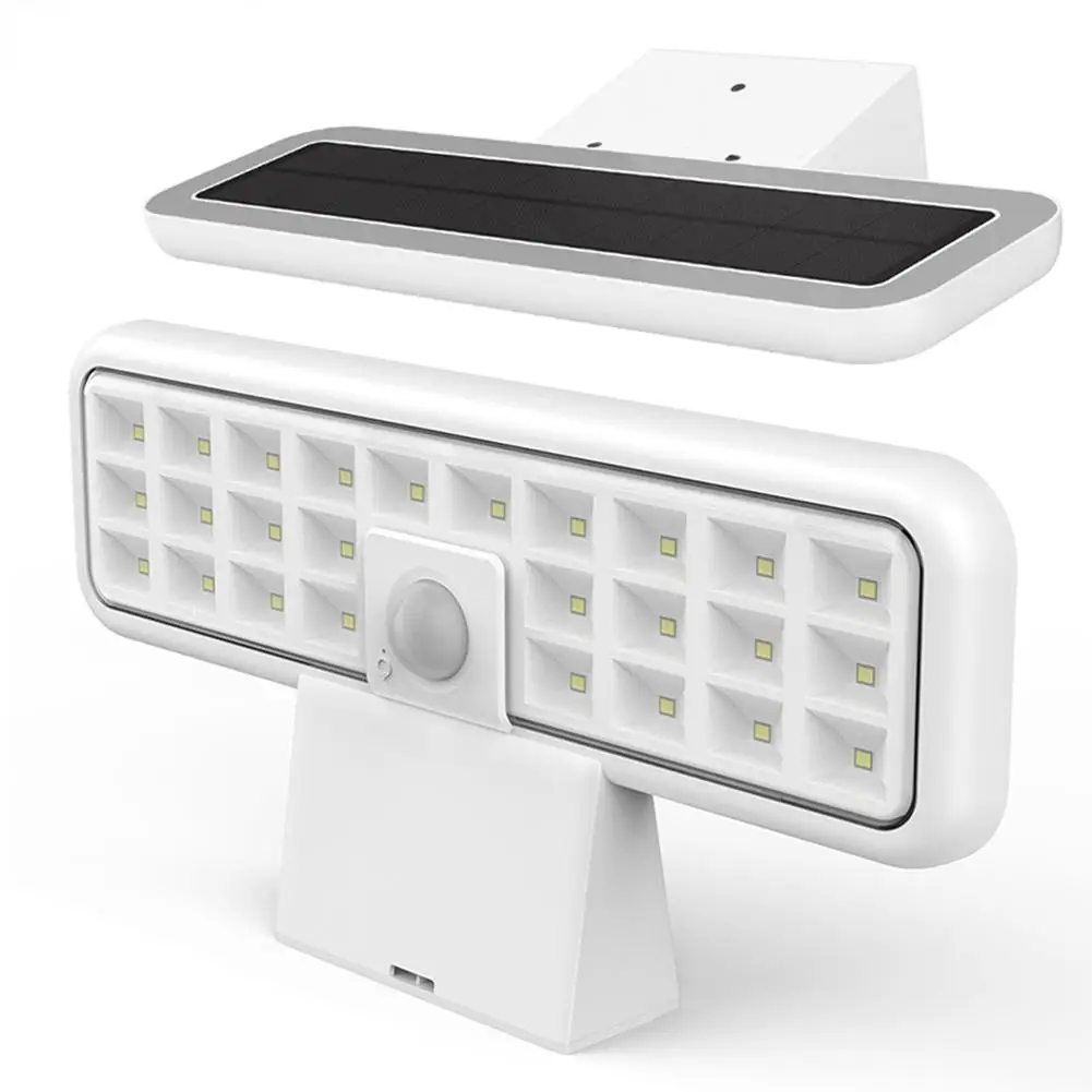 Солнечная светодиодная лампа Outdoorsolar panel Light с датчиком движения Настенные светильники с возможностью поворота на 360 градусов Наружный Водонепроницаемый Садовый светильник Deco