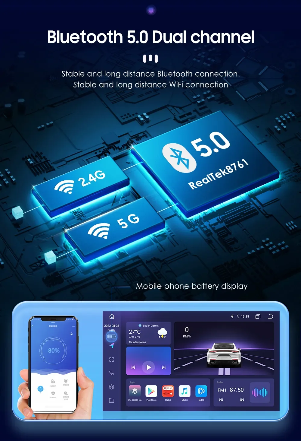 Автомагнитола Chedux 2Din для Honda Civic Android Auto CarPlay Мультимедийный видеоплеер GPS Навигация Авторадио 7856 WIFI 9 дюймов