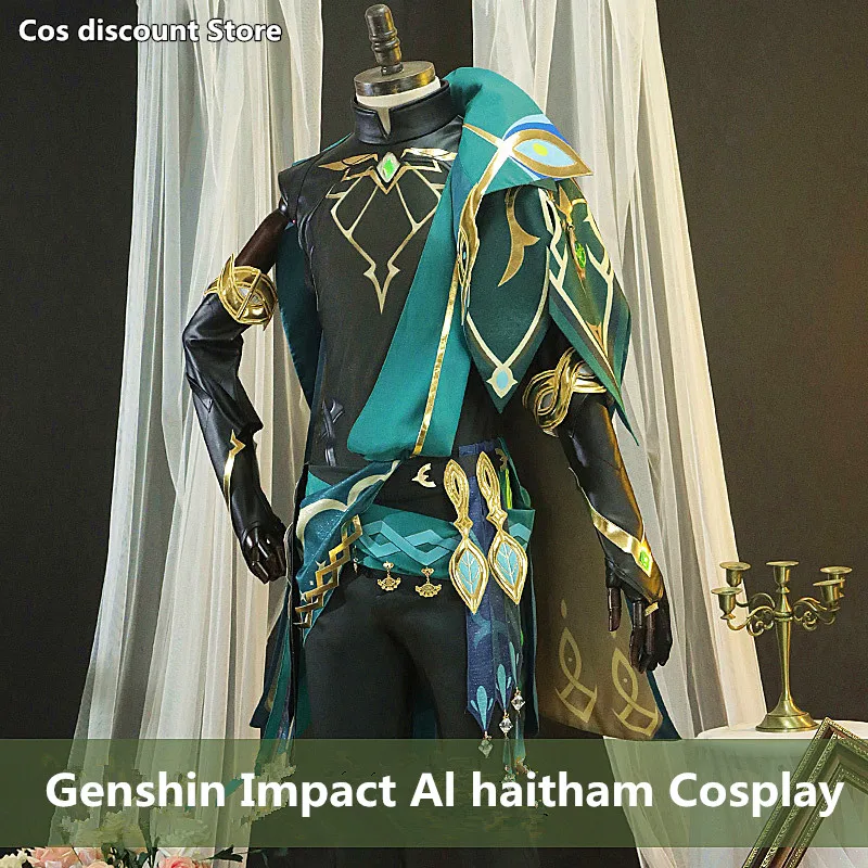Alhaitham Косплей Костюм Игра Genshin Impact Аниме Мужская Униформа Больших размеров Одежда для ролевых игр 2022 Размеров XS-XXL Новый Стиль