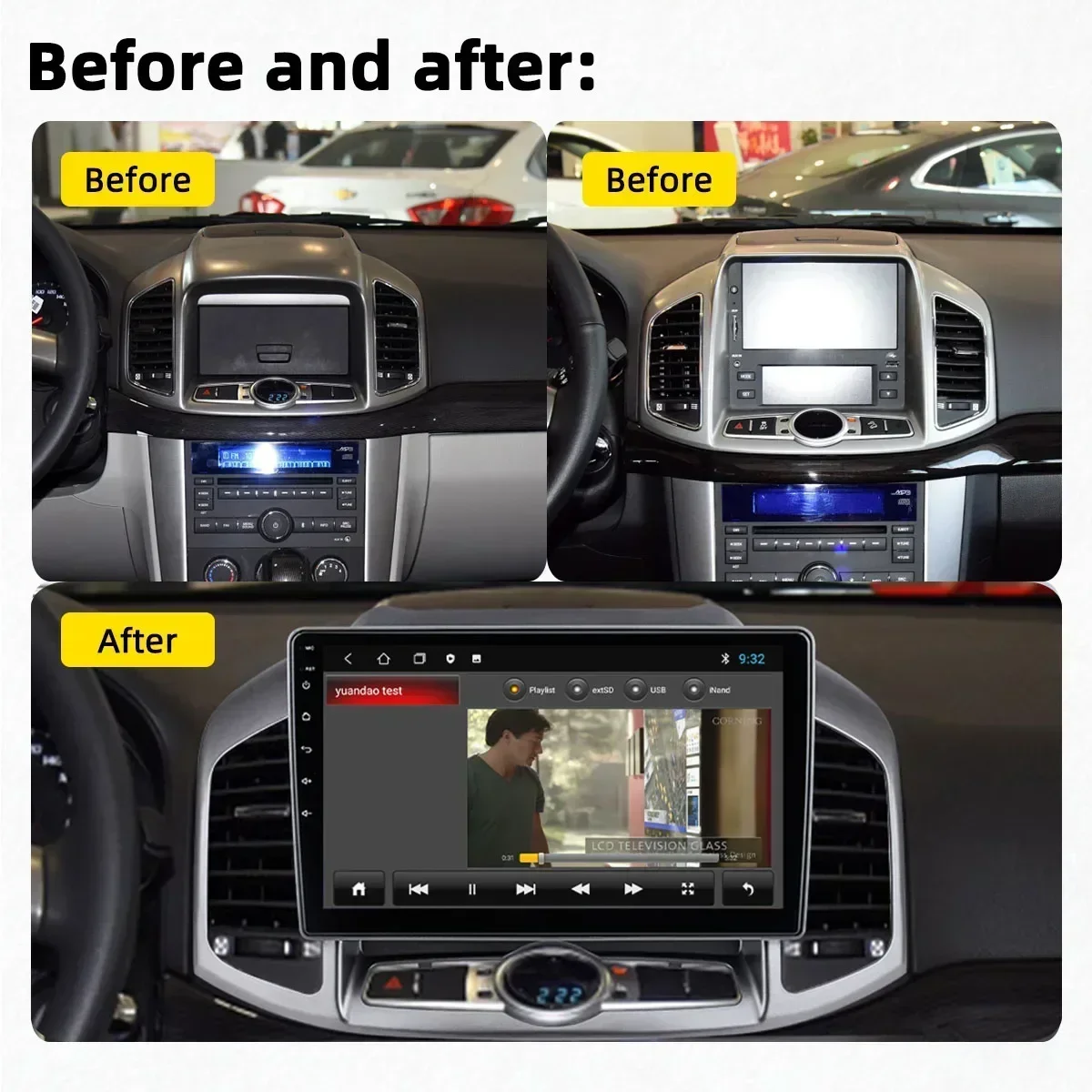 HiCar Android Car Rad для Chevrolet Captiva 2011-2017 Carplay Автомобильный Мультимедийный Плеер DSP WIFI 4G Навигация Android Auto GPS