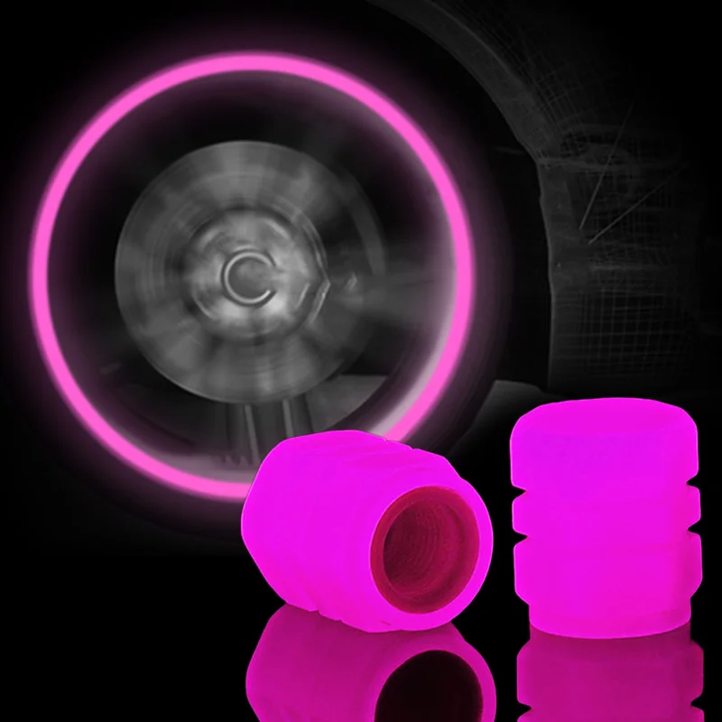 Светящийся клапан шины Автомобильный светящийся клапан Красно-розовое украшение шины Стайлинг автомобиля аксессуары для шин Suzuki car