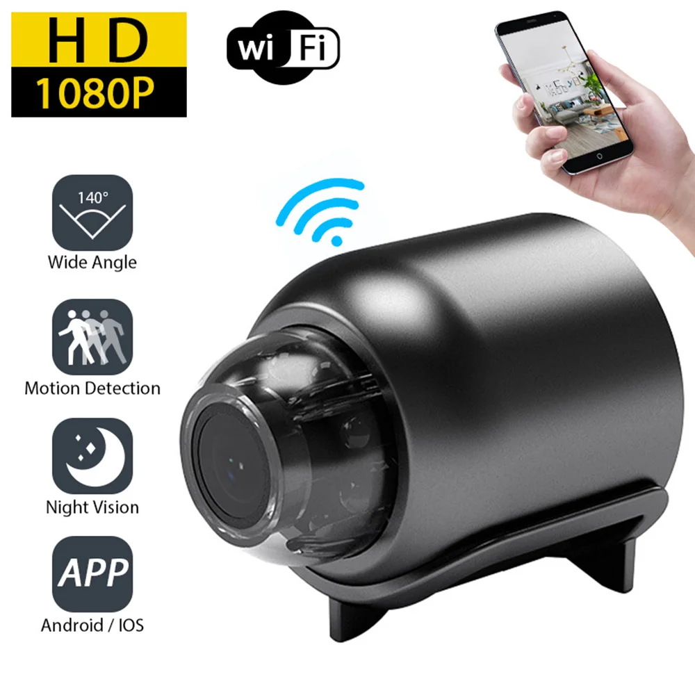 Мини-Камера 1080P HD WiFi Видеонаблюдение Радионяня IP-Камера Безопасности В помещении Аудио-Видеомагнитофон Видеокамера Ночного Видения