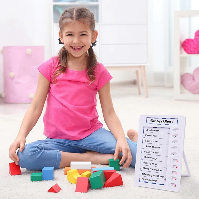 1 комплект Стираемой Таблицы Домашних Дел Для Детей, Многоразовая Доска Со Списком Дел 