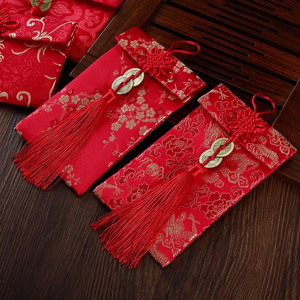 1шт красных пакетов Красный денежный конверт Подарок для вечеринки Весенний фестиваль Наилучшие пожелания Китайская свадьба Новый год Красные пакеты
