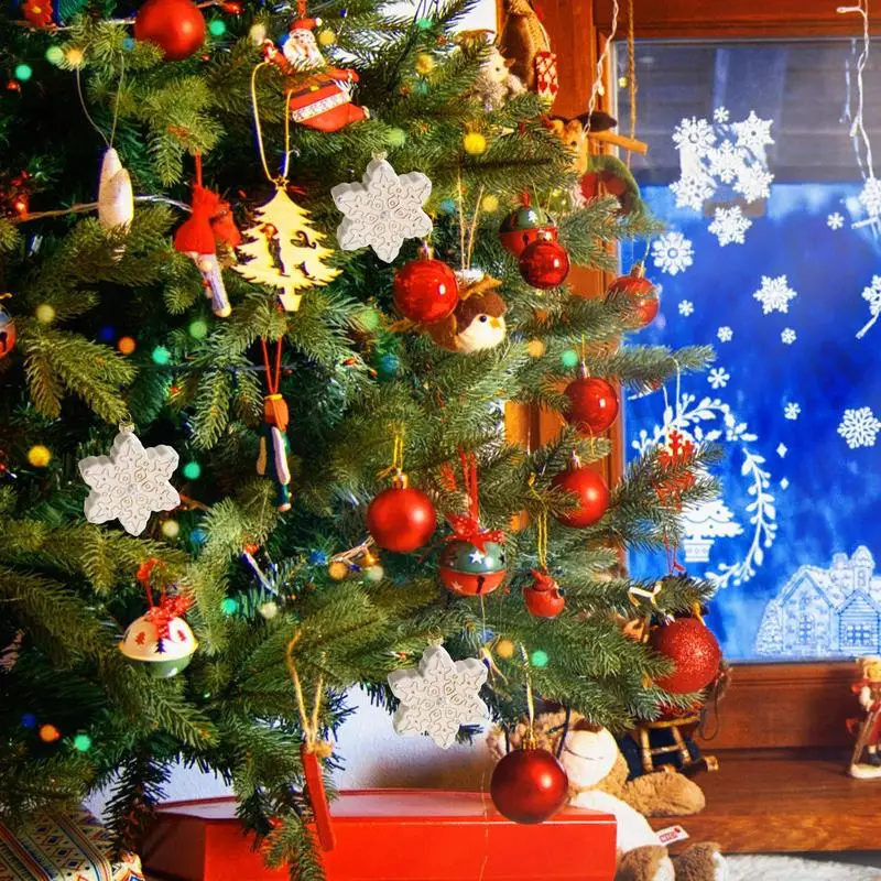 Элегантная Снежинка На Рождество Простые, но элегантные подвески в виде елки Декоративные Фигурки Комнатные украшения Для стен Дверные ручки