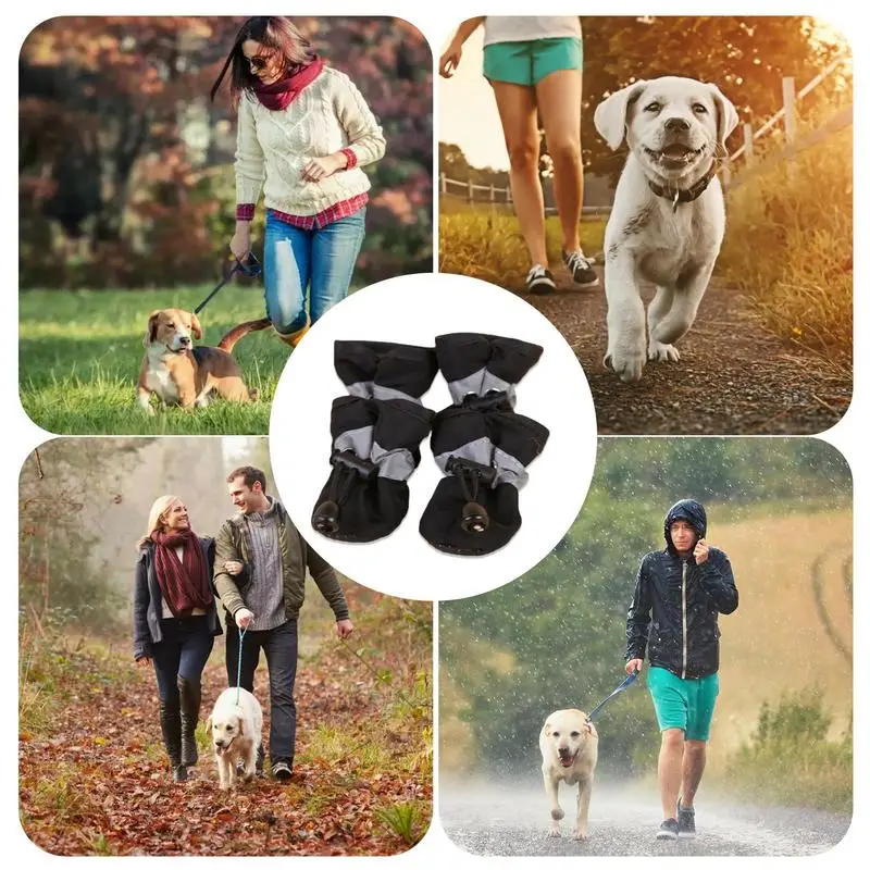 Обувь для собак, непромокаемые ботинки для собак и защита лап для горячего тротуара, ботинки для собак и защита лап, Водонепроницаемая защита лап для собак с