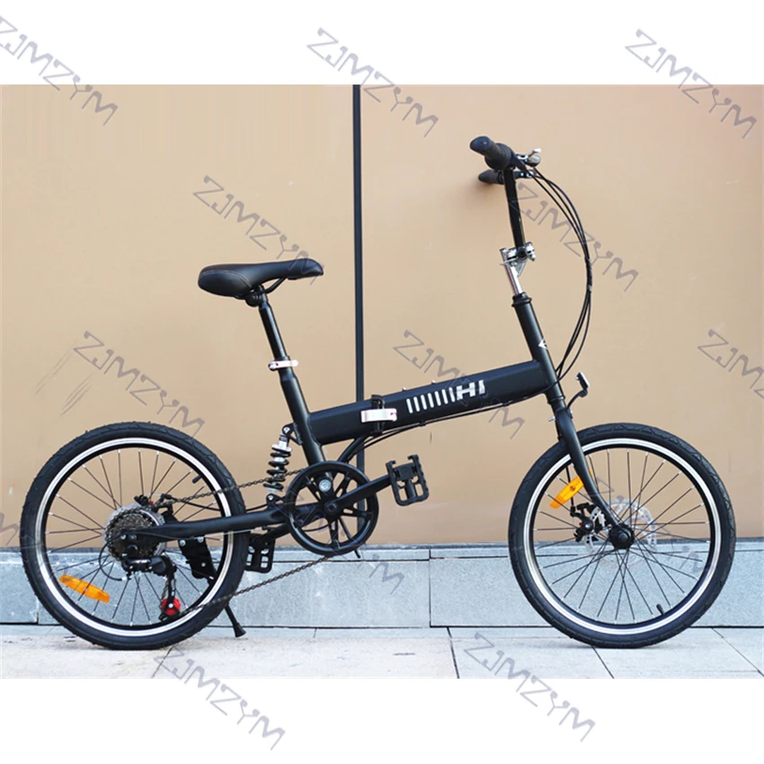 20-дюймовый складной велосипед с амортизатором и переменной скоростью Для мужчин и женщин, дорожный велосипед, студенческий Горный велосипед, рама из высокоуглеродистой стали