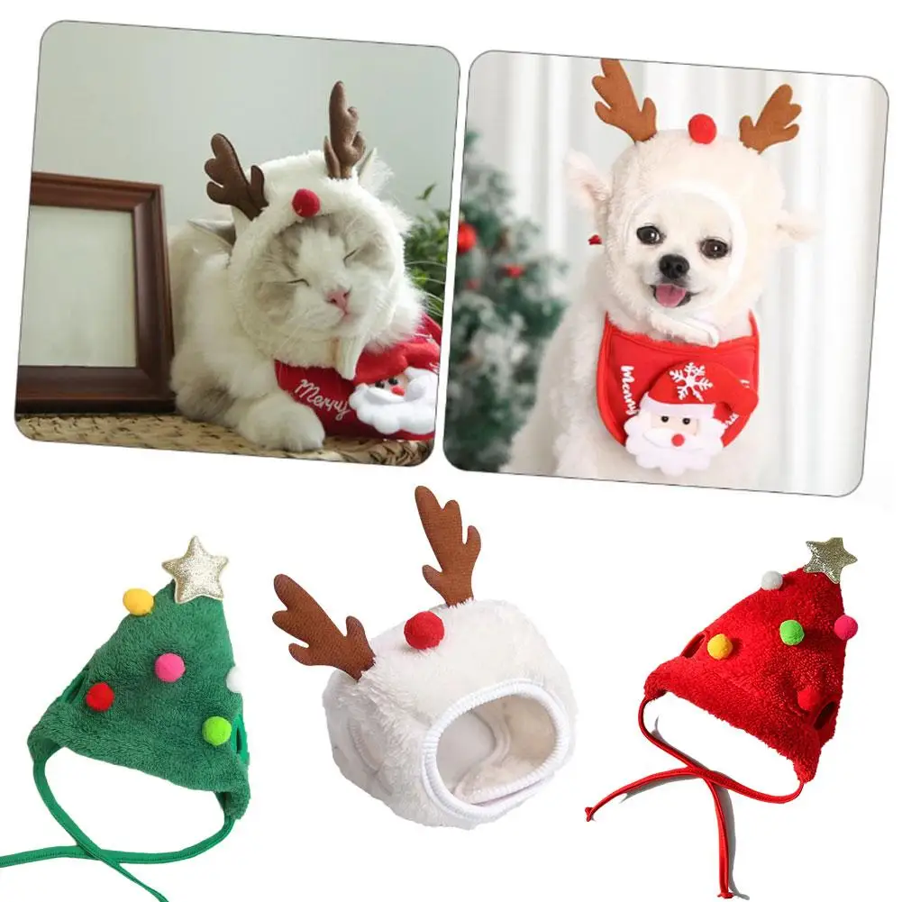 Рождественская домашняя собака, Кошка, Шляпа Санты, Маленький щенок, Прекрасный дизайн, Осенне-зимняя одежда, аксессуары для домашних животных, Рождественская вечеринка, Праздник