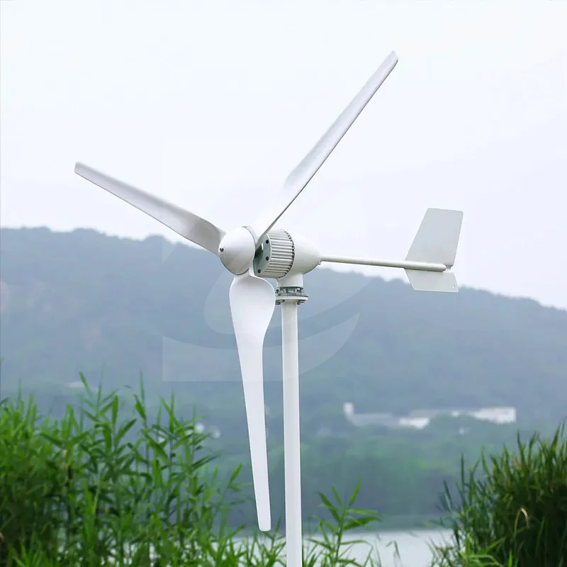 Ветротурбинная Система Мощностью 6000 Вт Горизонтальный Ветрогенератор Свободной Энергии 12V 24V 48V Ветрогенератор с Низкими Оборотами В минуту с Контроллером Заряда Mppt