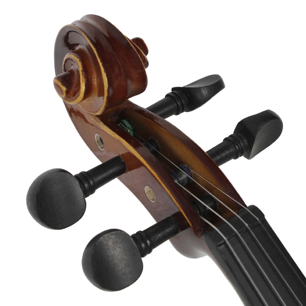 Профессиональная акустическая скрипка 4/4 Кленовая скрипка в винтажном стиле со смычком в футляре для начинающих студентов Подарок для детей Музыкальный инструмент