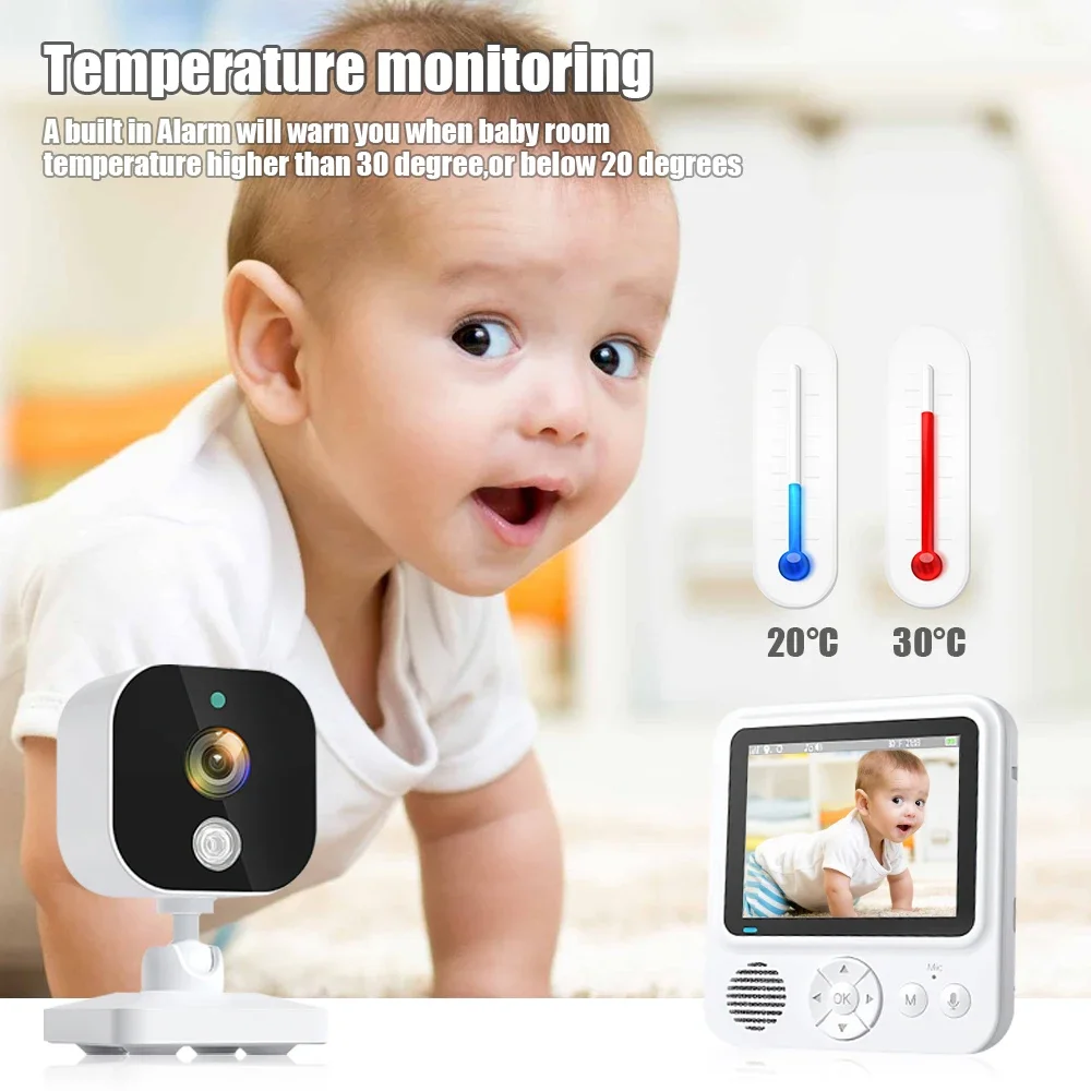 Новый Беспроводной Цветной Радионяня 2,4 ГГц Smart Baby Monitor с Камерой Наблюдения Nanny Cam Security Electronic Babyphone Для Кормления Плачущих Младенцев
