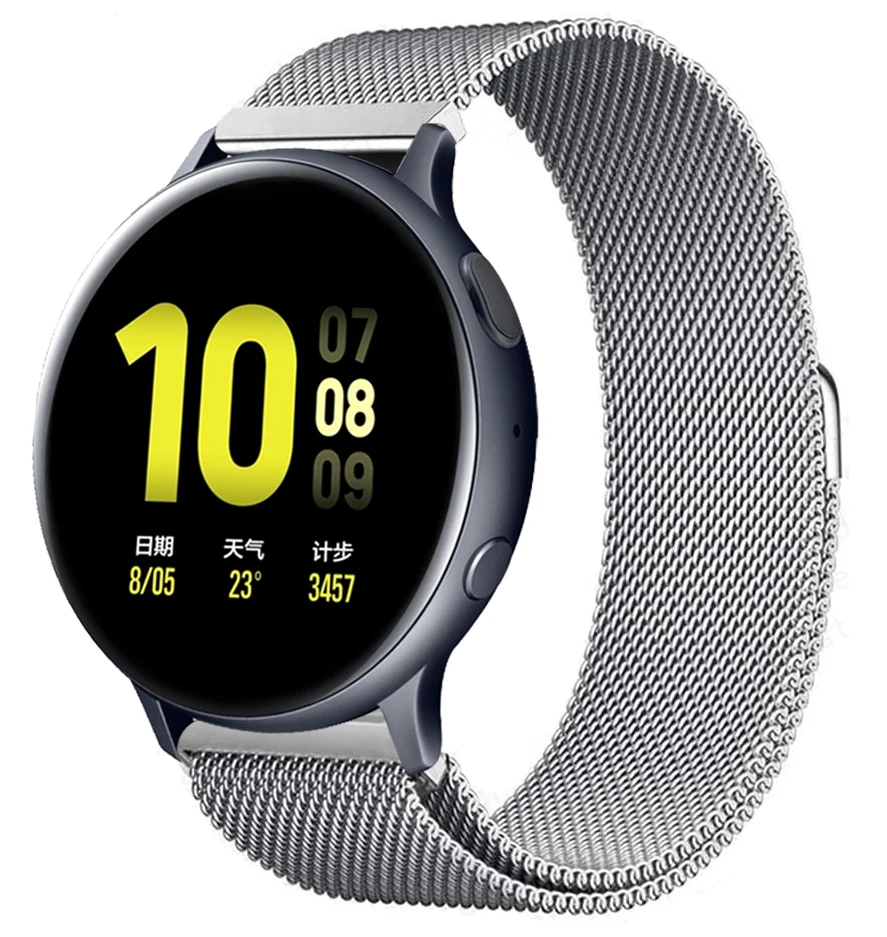 Ремешок для Samsung Galaxy watch Active 2/4/5/5pro 44 мм/40 мм Магнитная петля 20 мм 22 мм Браслет Galaxy Watch 4 classic 46 мм 42 мм