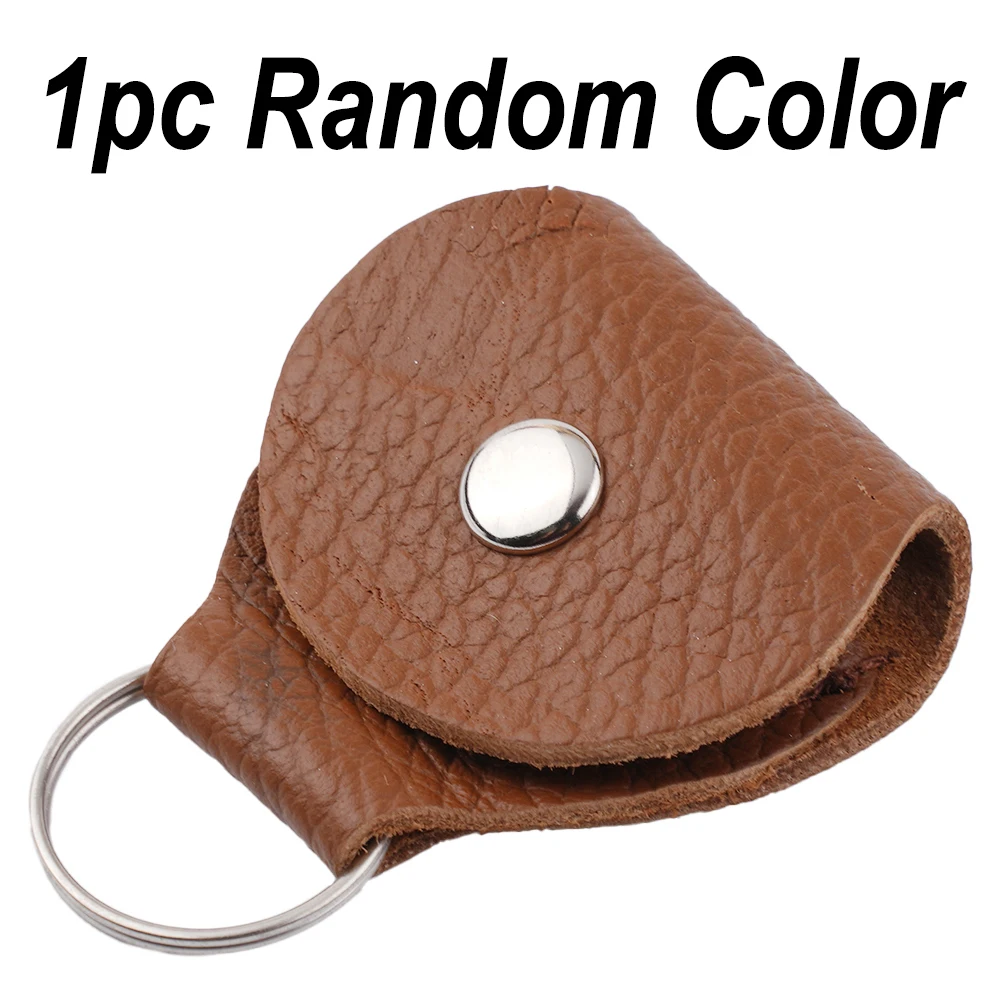 Кожаный чехол для медиаторов, сумка для медиаторов, прочный Грязеустойчивый Модный удобный брелок для ключей разного цвета, аксессуары для ключей