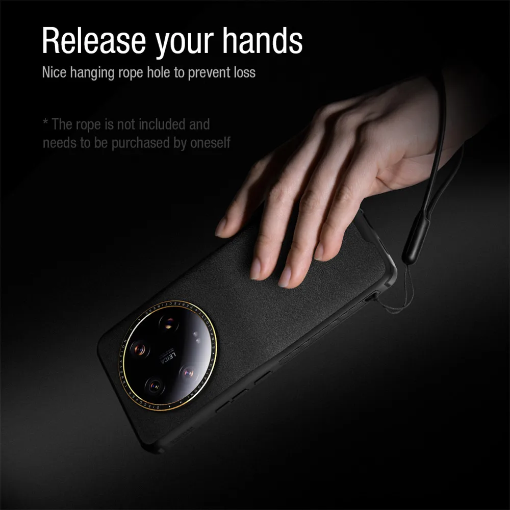 Для Xiaomi Mi 13 Ultra кожаный чехол Nillkin CamShield Элегантный защитный чехол