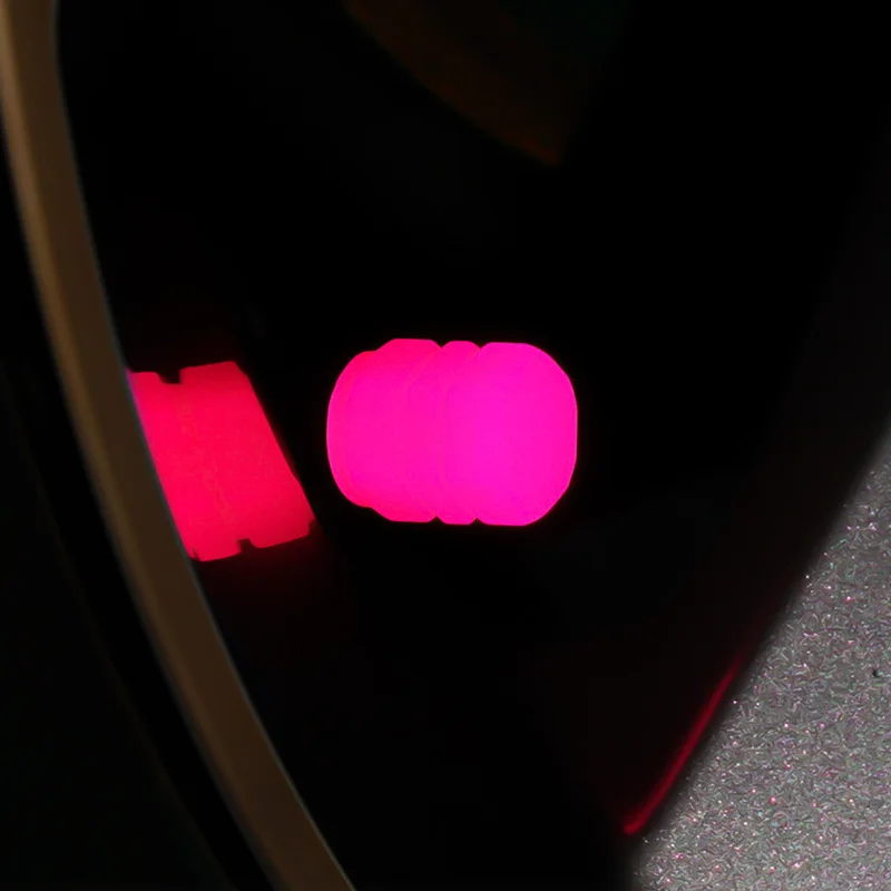 Светящийся клапан шины Автомобильный светящийся клапан Красно-розовое украшение шины Стайлинг автомобиля аксессуары для шин Suzuki car