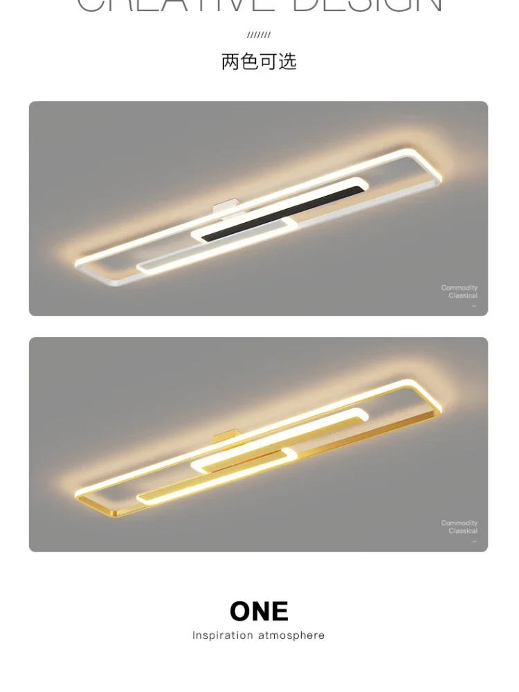 Современный минималистичный потолочный светильник для длинного коридора, Простые бытовые светильники для входа на крыльцо, балкон, Светодиодная подсветка для гардероба